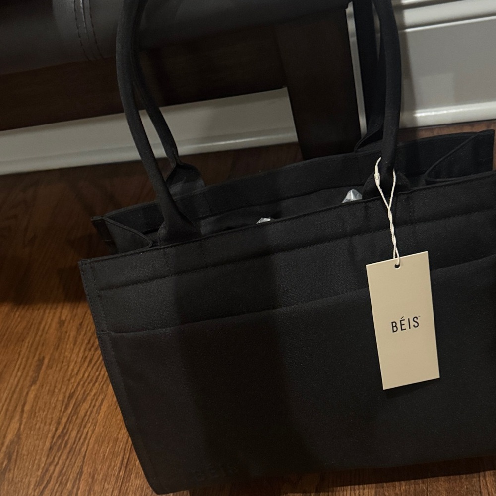 BEIS Classic Black Tote Bag